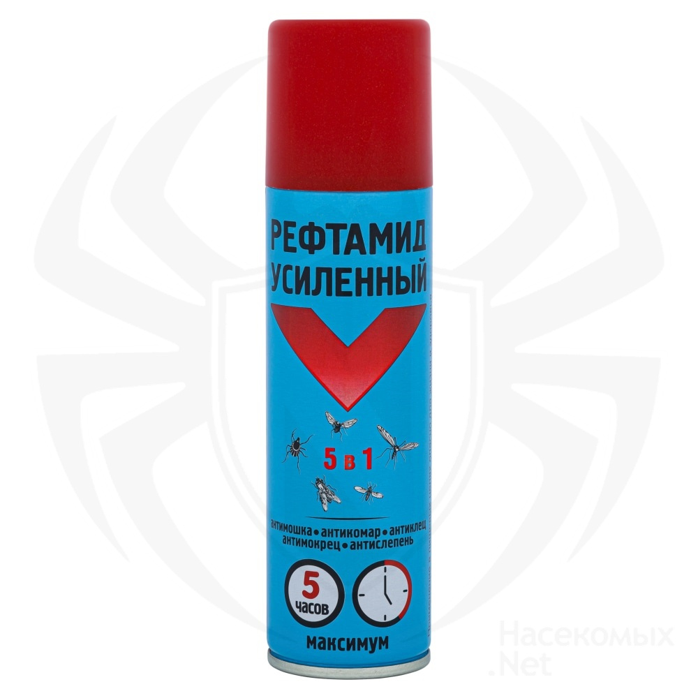 Рефтамид Максимум аэрозоль от мошки, комаров, клещей (усиленный), 150 мл