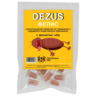 Dezus (Дезус) Фелис капсула от тараканов, муравьев (Мёд) (1 г), 10 шт