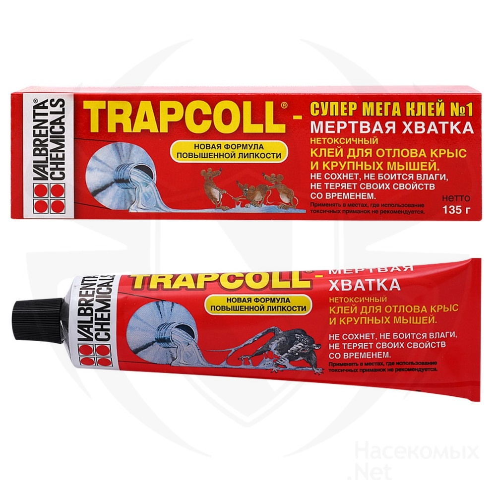 Trapcoll (Трапколл) клей от грызунов, крыс и мышей, 135 г