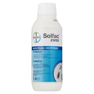 Solfac EW 50 (Сольфак ЕВ 50) средство от клопов, тараканов, блох, муравьев, комаров, мух, 1 л