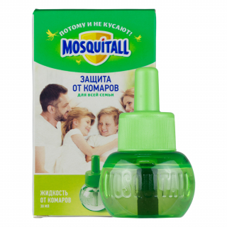 Mosquitall (Москитол) Защита для всей семьи жидкость от комаров (без запаха) (60 ночей), 30 мл