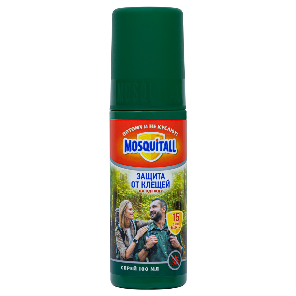 Mosquitall (Москитол) Специальная защита спрей от клещей, 100 мл