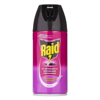 Raid (Рэйд) аэрозоль мгновенного действия (от летающих и ползающих насекомых) (лаванда), 300 мл