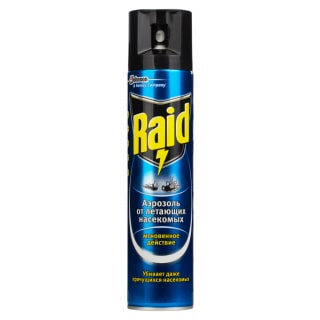 Raid (Рэйд) аэрозоль от комаров, мух, москитов (от летающих насекомых) (синий), 300 мл