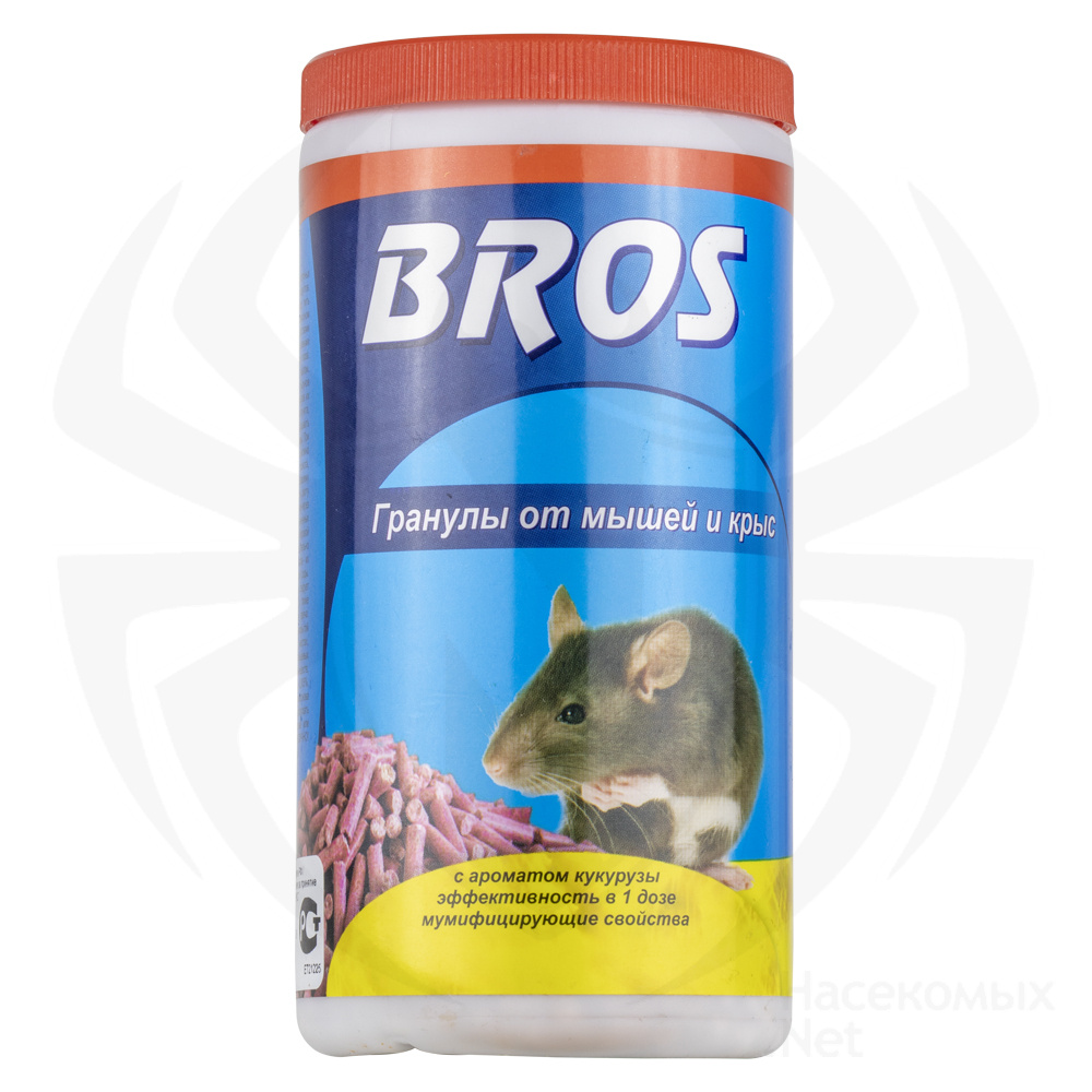 Bros (Брос) приманка от грызунов, крыс и мышей (гранулы), 250 г. Фото N3