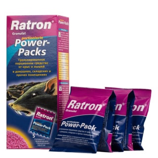 Ratron (Ратрон) приманка от грызунов, крыс и мышей (пакетики) (гранулы), 5 шт