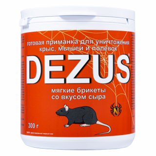 Dezus (Дезус) приманка от грызунов, крыс и мышей (мягкие брикеты) (сыр), 300 г