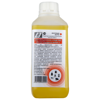 Вуран-2 средство от клопов, тараканов, блох, муравьев, комаров, мух, 1 л