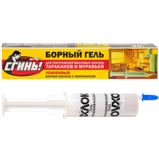 Дохлокс Сгинь! усиленный борный гель от тараканов (яд №76) (шприц), 30 г