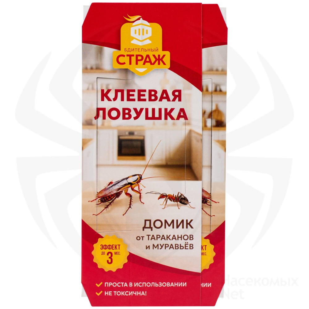 Бдительный Страж клеевая ловушка от тараканов и муравьев, 1 шт