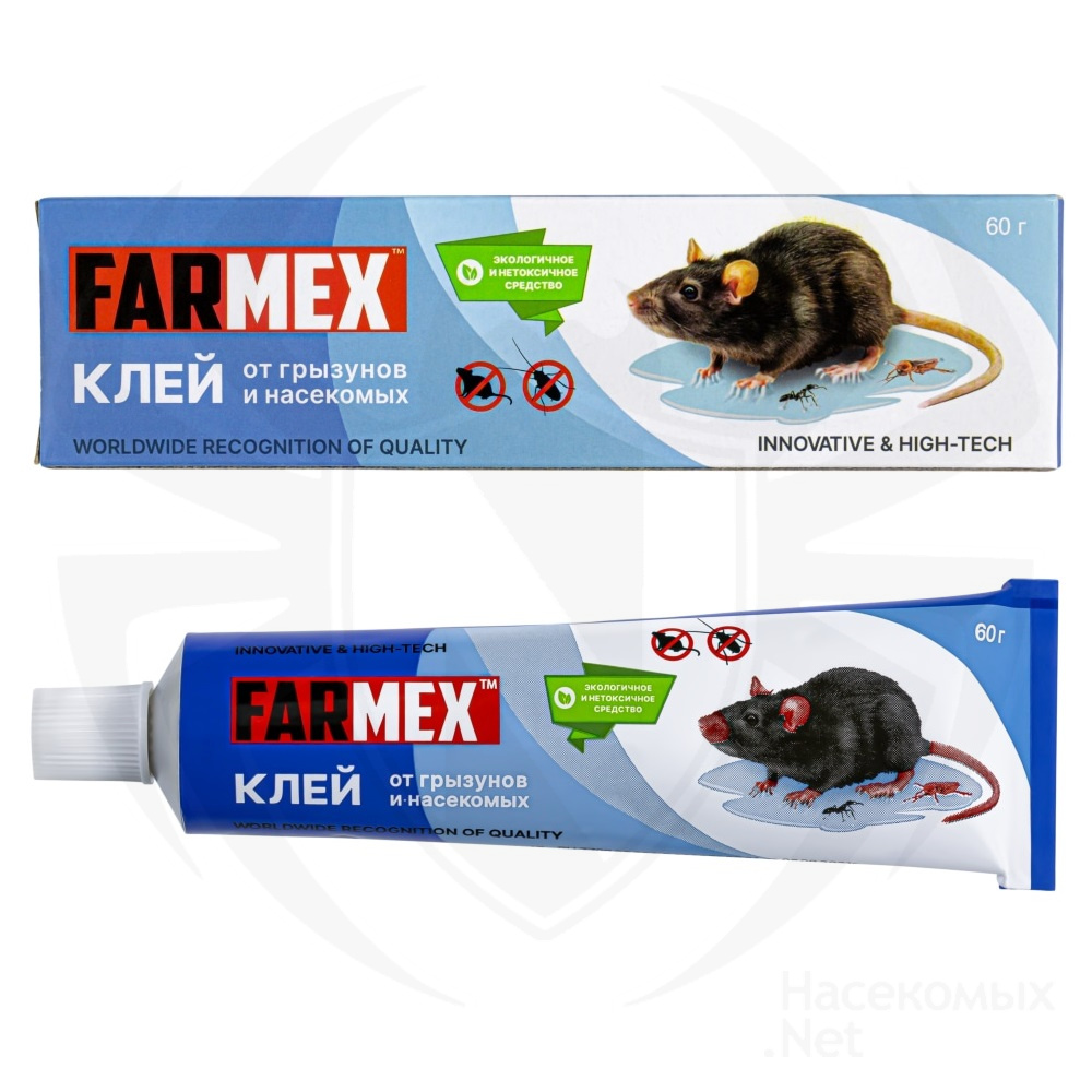 Farmex (Фармекс) клей от грызунов, крыс, мышей и насекомых, 60 г