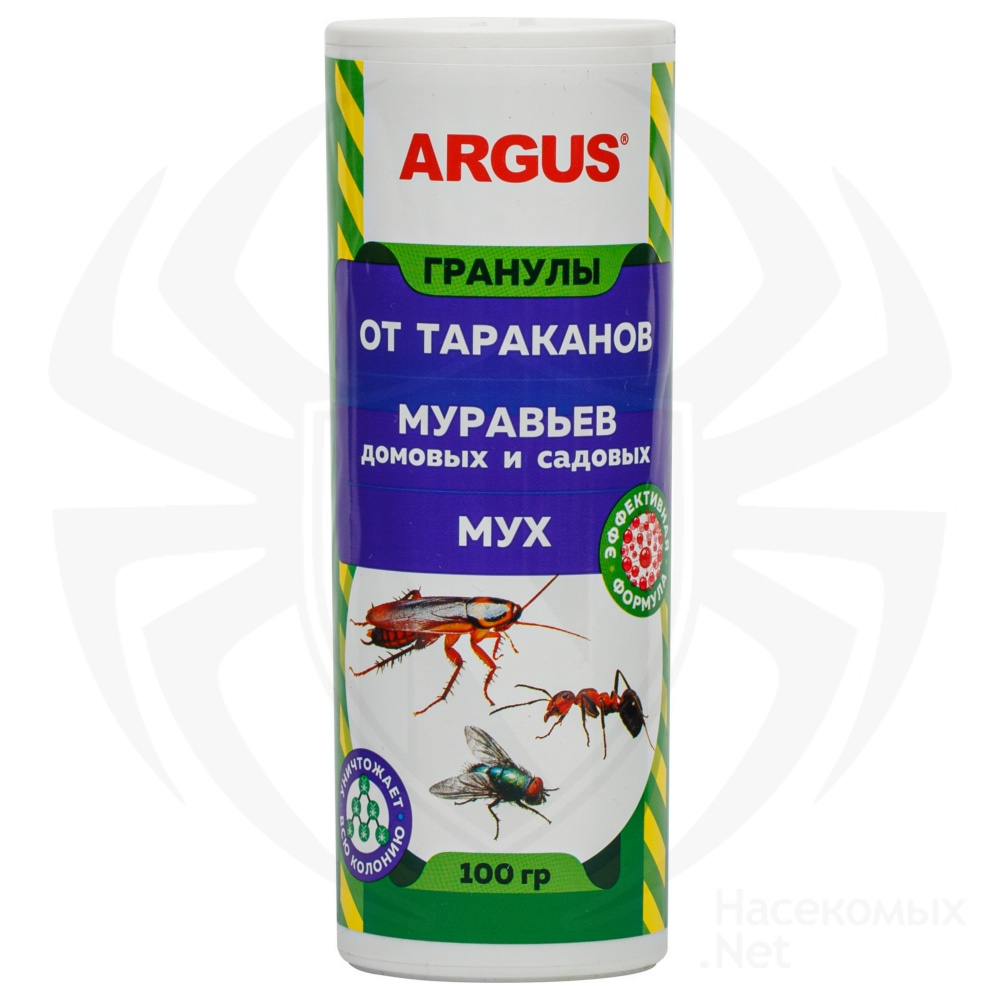 Argus (Аргус) гранулы от тараканов, муравьев, мух (туба), 100 г