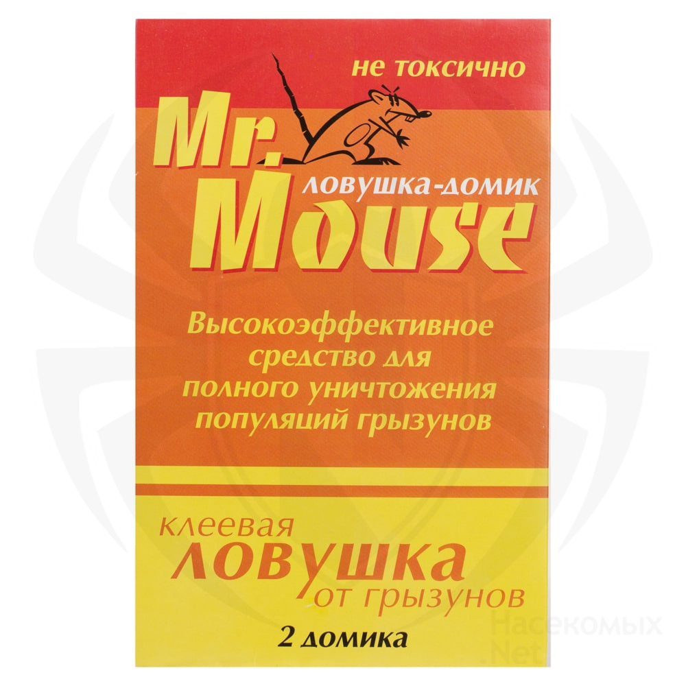 Mr.Mouse (Мистер Маус) клеевые ловушки для грызунов, крыс и мышей (домик), 2 шт. Фото N5