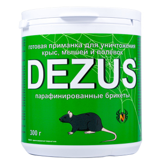 Dezus (Дезус) приманка от грызунов, крыс и мышей (парафинированные брикеты), 300 г