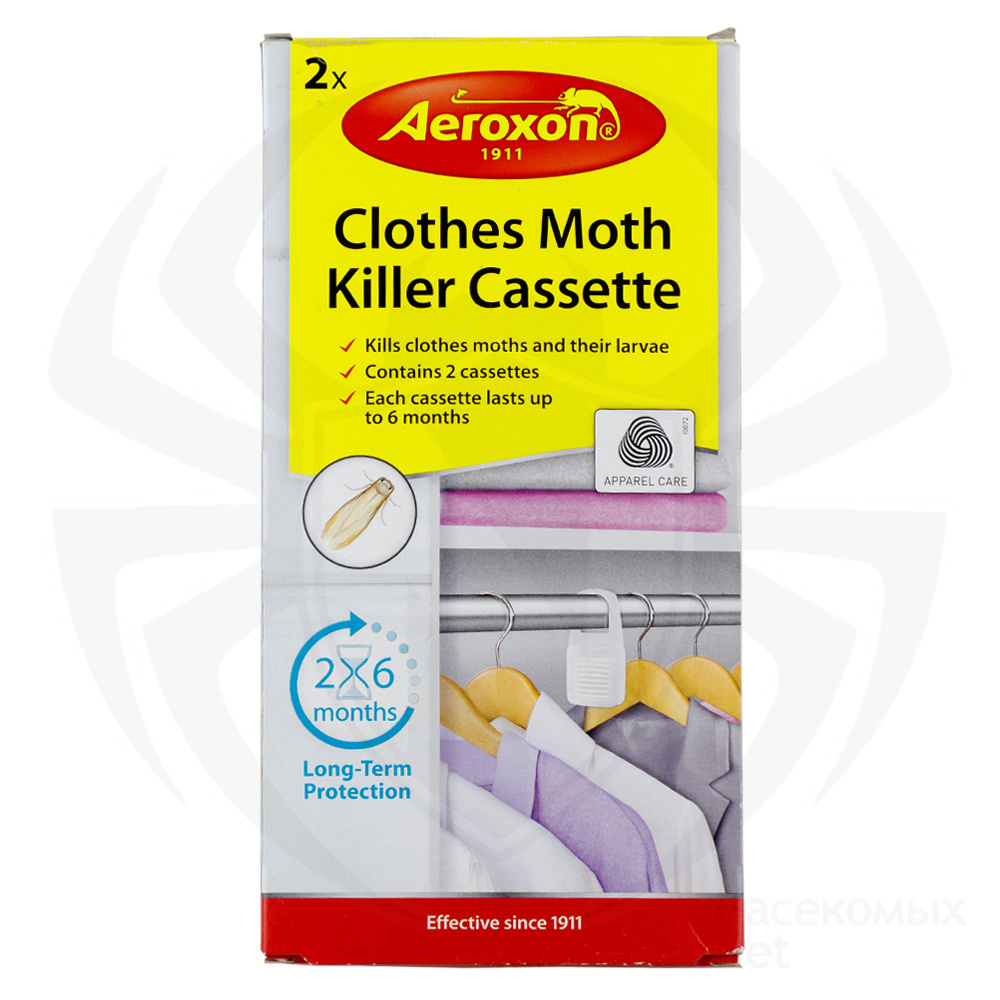 Aeroxon (Аэроксон) Clothes Moth Killer Cassette секции от платяной моли, 2 шт