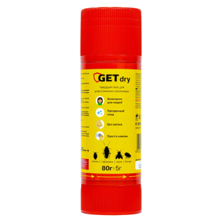 Get Dry (Гет Драй) твердый гель от клопов, тараканов, блох, муравьев, кожеедов, 100 г