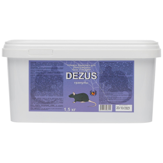 Dezus (Дезус) приманка от грызунов, крыс и мышей (гранулы), 1,5 кг