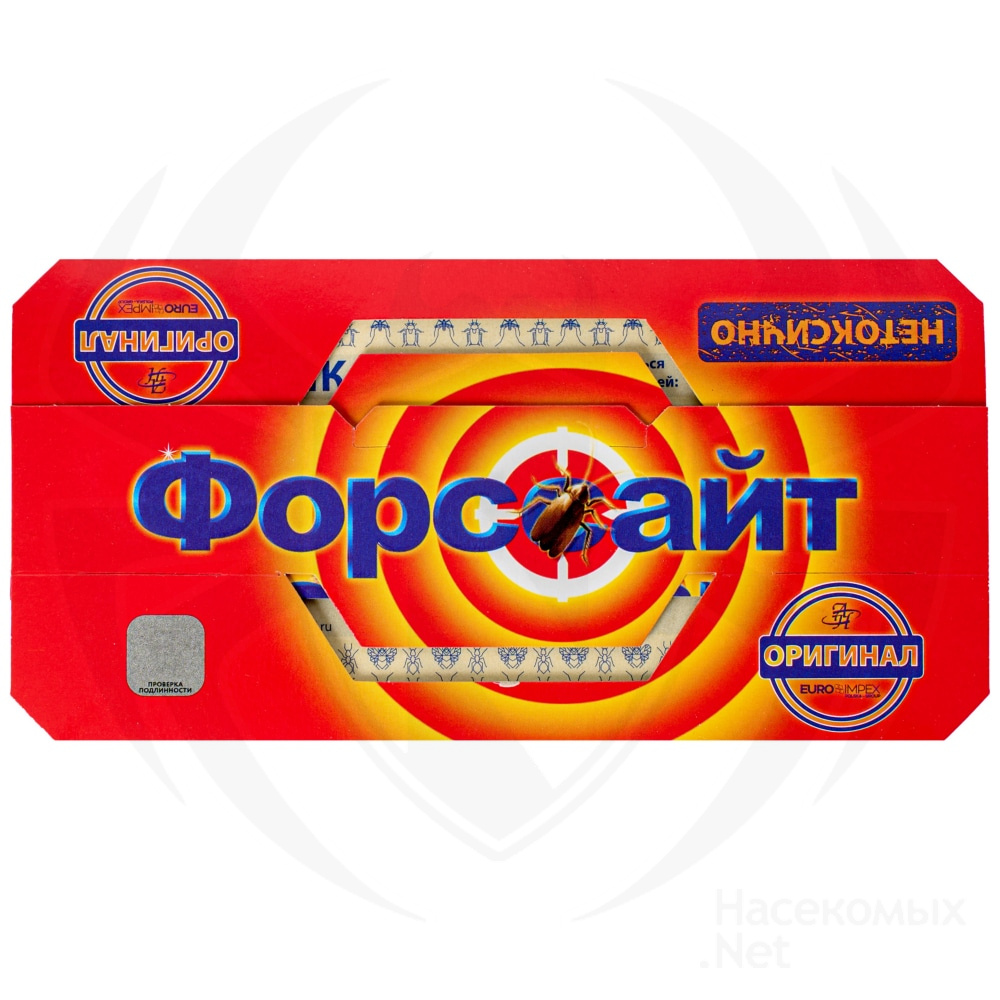 Форсайт (Форссайт) клеевая ловушка от тараканов с таблеткой приманкой, 1 шт