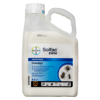 Solfac EW 50 (Сольфак ЕВ 50) средство от клопов, тараканов, блох, муравьев, комаров, мух, 5 л
