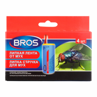 Bros (Брос) липкие ленты от мух, 4 шт