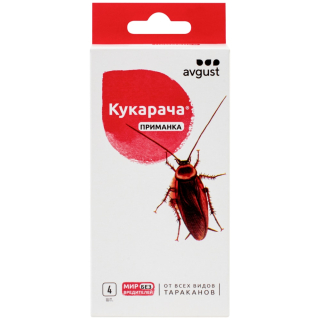 Avgust (Август) Кукарача ловушки от тараканов, 4 шт