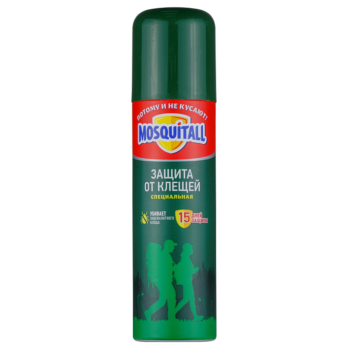 Mosquitall (Москитол) Специальная защита аэрозоль от клещей, 150 мл