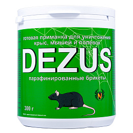 Dezus (Дезус) приманка от грызунов, крыс и мышей (парафинированные брикеты), 300 г