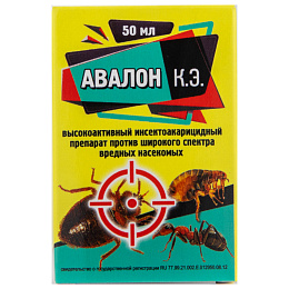 Авалон средство от клопов, тараканов, блох, муравьев, комаров, мух, 50 мл. Фото N3