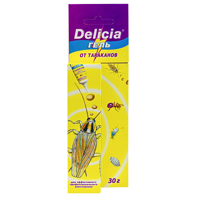 Delicia (Делиция) гель от тараканов (туба), 30 г. Фото N3