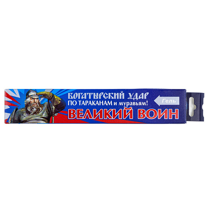 Великий Воин гель от тараканов и муравьев (синий) (туба), 80 г. Фото N3