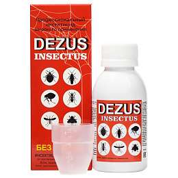 Dezus (Дезус) "Super" средство от клопов, тараканов, блох, муравьев, 100 мл. Фото N2