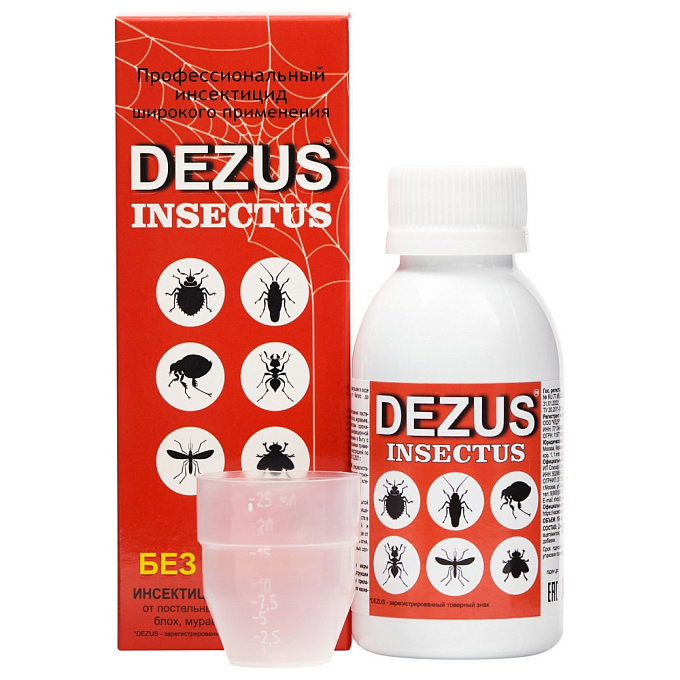 Dezus (Дезус) "Super" средство от клопов, тараканов, блох, муравьев, 100 мл. Фото N2