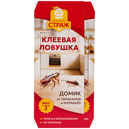 Бдительный Страж клеевая ловушка от тараканов и муравьев, 1 шт 4 упак. Фото N3