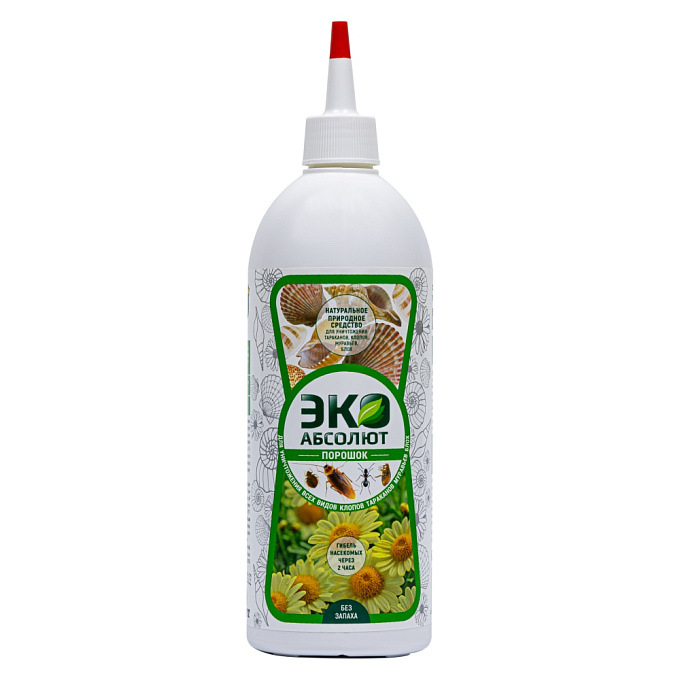 Абсолют ЭКО порошок от клопов, тараканов, блох, муравьев, 500 мл