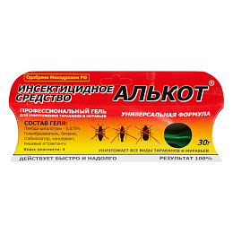 Алькот гель от тараканов и муравьев (шприц), 30 г. Фото N3