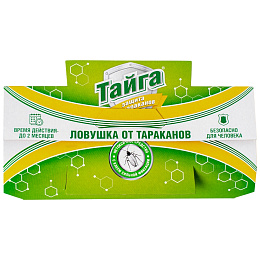 Тайга клеевая ловушка от тараканов, 1 шт. Фото N4