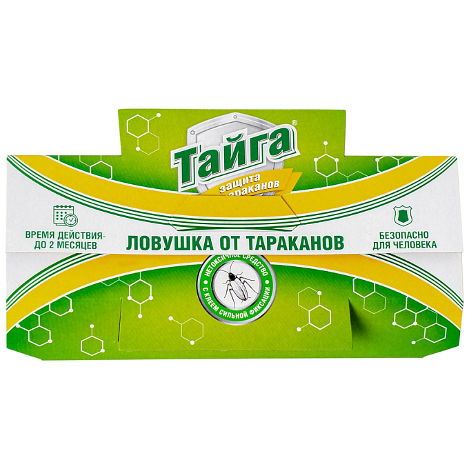 Тайга клеевая ловушка от тараканов, 1 шт. Фото N4