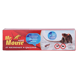 Mr.Mouse (Мистер Маус) клей от грызунов, крыс и мышей, 135 г. Фото N3
