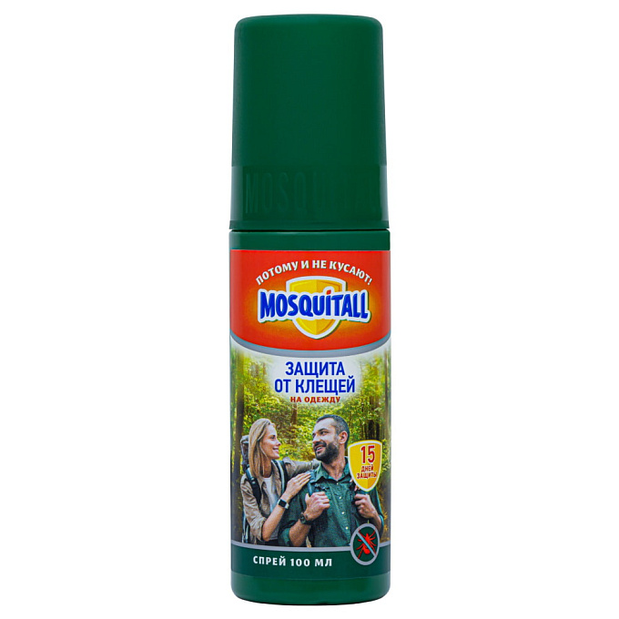 Mosquitall (Москитол) Специальная защита спрей от клещей, 100 мл