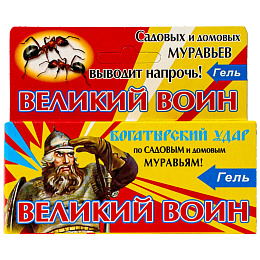 Великий Воин гель от садовых и домовых муравьев (желтый) (шприц), 45 г. Фото N3