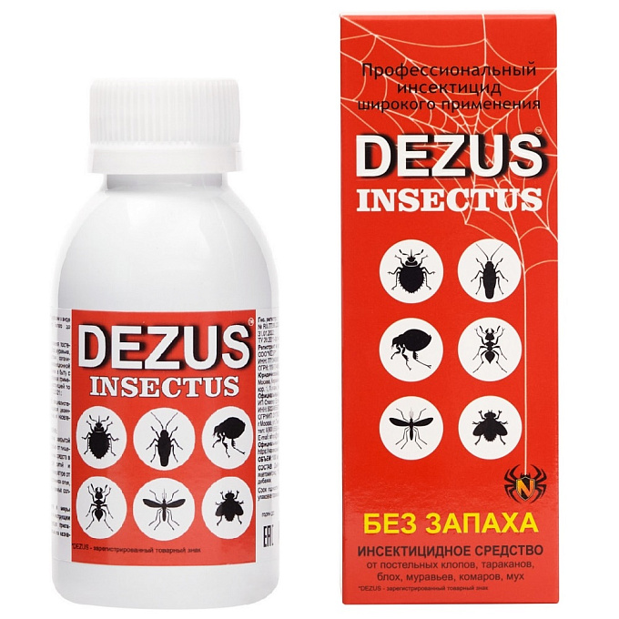 Dezus (Дезус) "Super" средство от клопов, тараканов, блох, муравьев, 100 мл