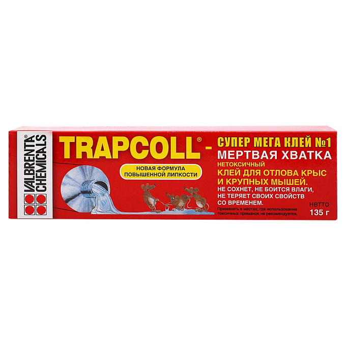 Trapcoll (Трапколл) клей от грызунов, крыс и мышей, 135 г. Фото N3