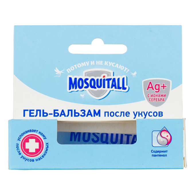Mosquitall (Москитол) Гипоаллергенная защита гель-бальзам после укусов насекомых, 10 мл. Фото N2