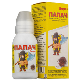 Палач Super средство от клопов, тараканов, блох, муравьев, 100 мл. Фото N3