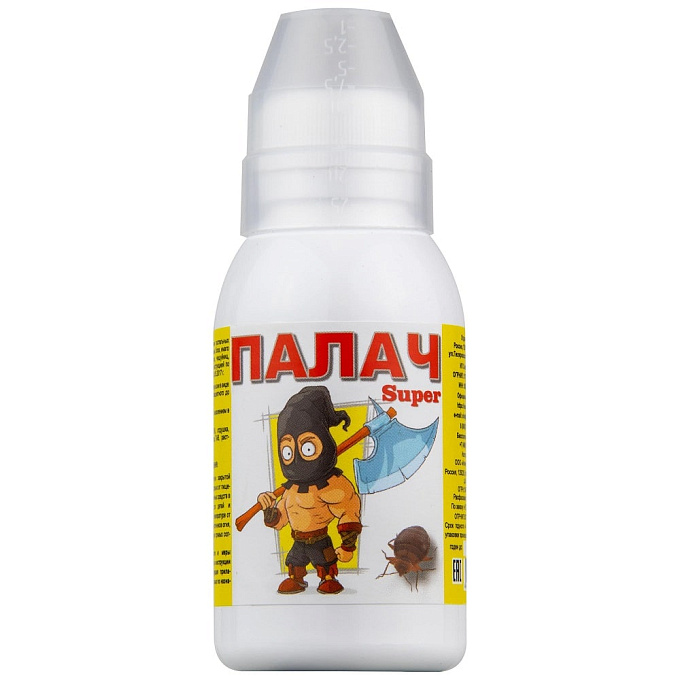 Палач Super средство от клопов, тараканов, блох, муравьев, 100 мл. Фото N9