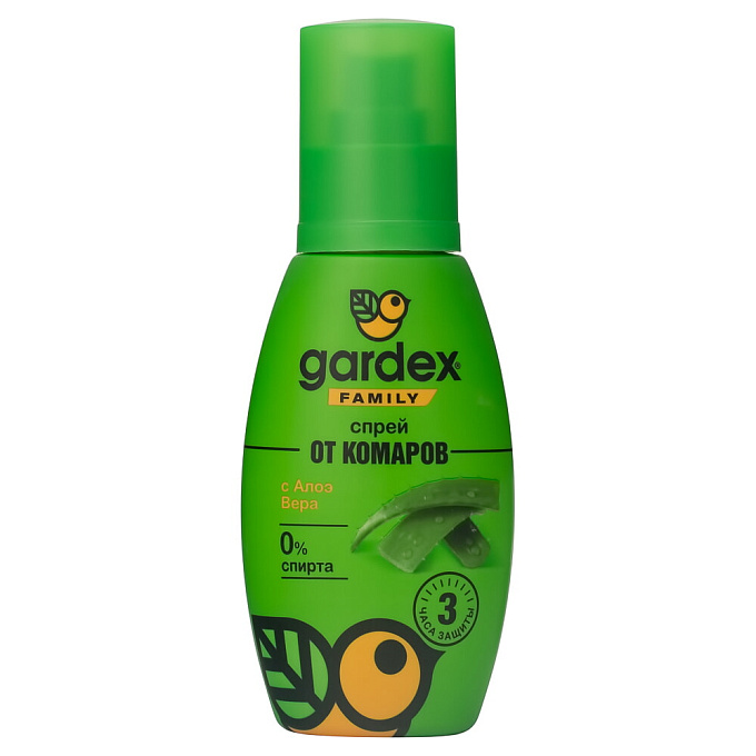 Gardex (Гардекс) Family спрей от комаров (алоэ вера), 100 мл